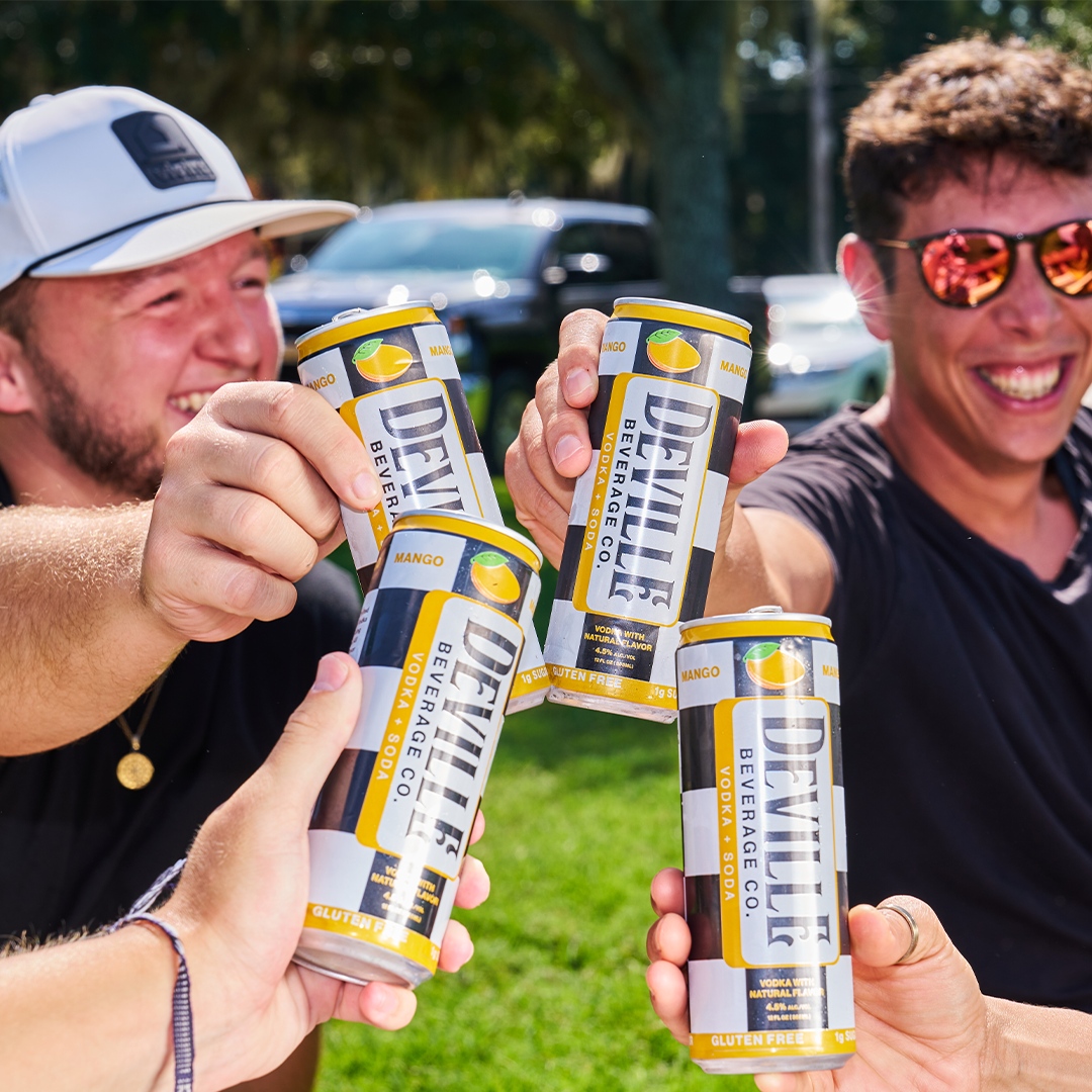 Deville Beverage Co. active lifestyle backdrop